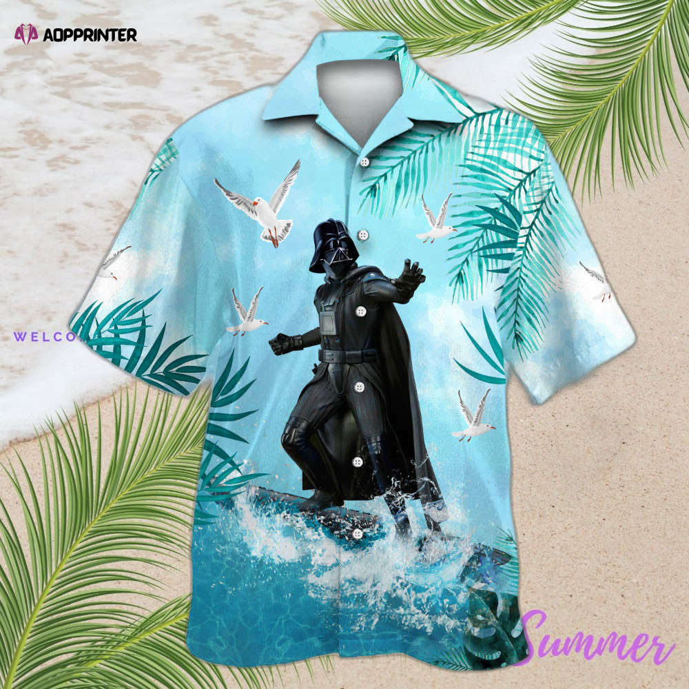 Star Wars Darth Vader Surfing 02 Hawaiian Shirt Summer Aloha Shirt For Men Women