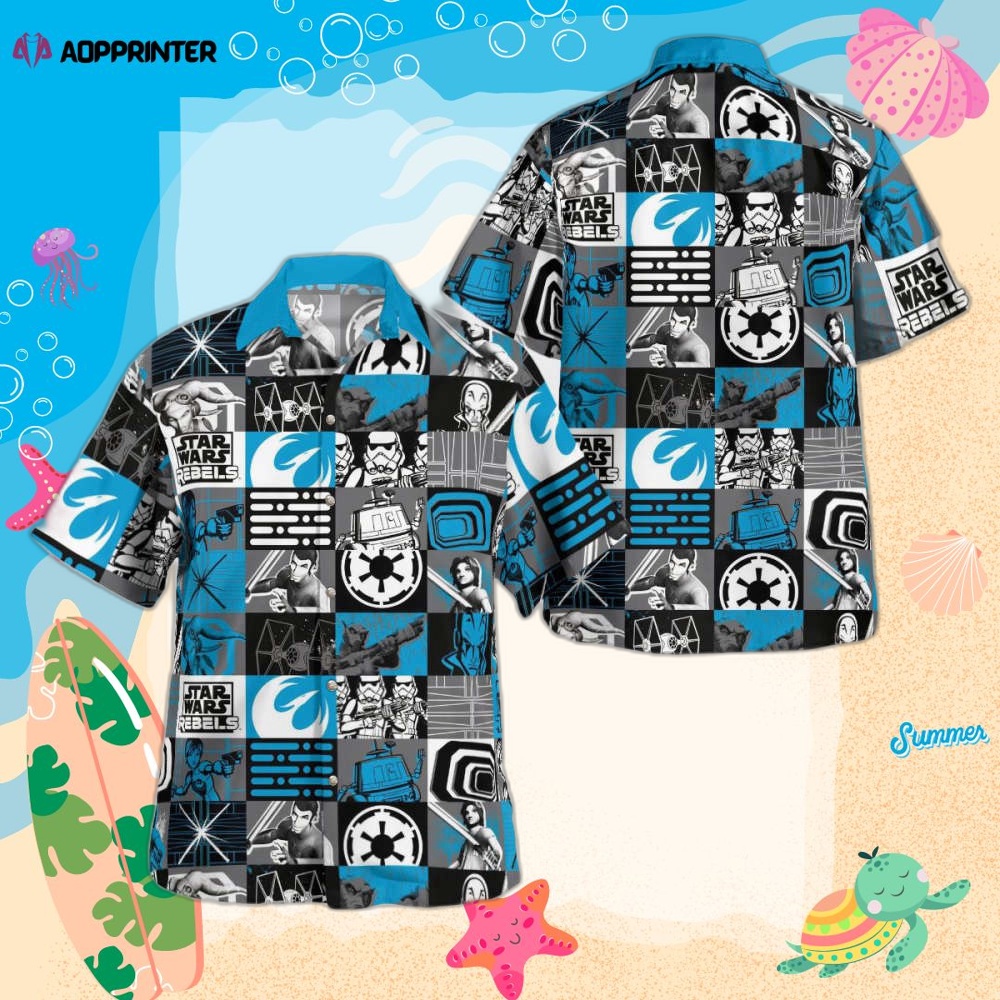 Star Wars Rebels Blue Hawaiian Shirt Summer Aloha Shirt For Men Women