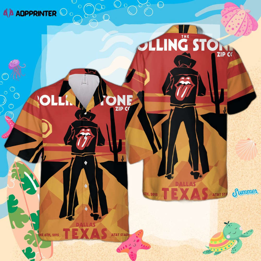 The Rolling Stones Tour Dallas Texas 2015 Hawaiian Shirt