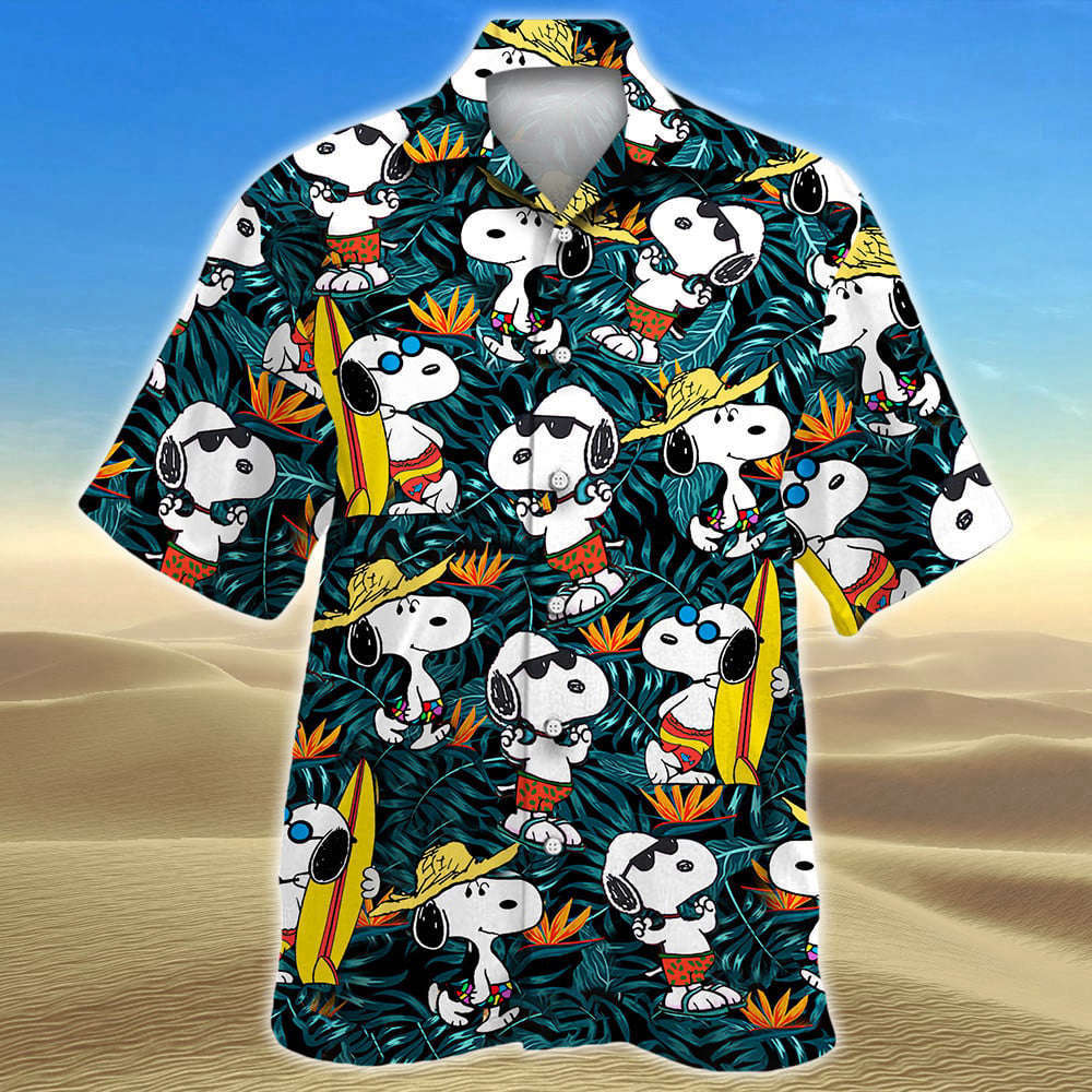 Tropical Snoopy Summer Time Hawaiian Shirt Summer Aloha Shirt For Men Women