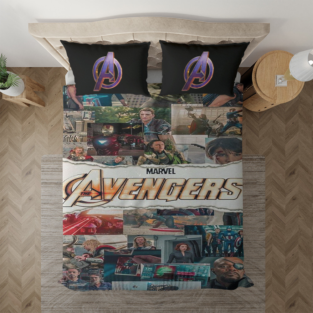 The Avengers Marvel 01 Duvet Cover Set - Bedding Set