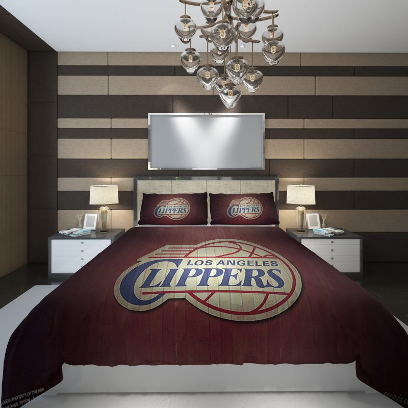 Los Angeles Clippers 23 NBA Basketball Duvet Cover Set - Bedding Set