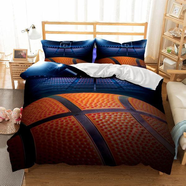 Basketball Realistic Printed Duvet Cover Set - Bedding Set
