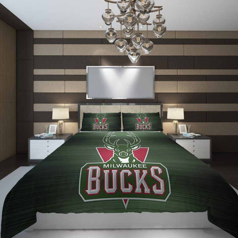 Basketball Bucks Milwaukee NBA 02 Duvet Cover Set - Bedding Set
