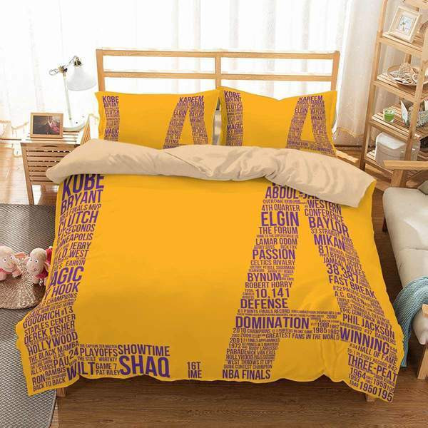 Los Angeles Lakers 3 Duvet Cover Set - Bedding Set