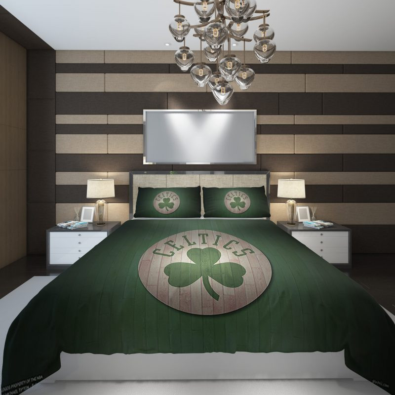 Boston Celtics 2 NBA Basketball Duvet Cover Set - Bedding Set