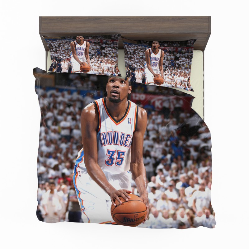 Kevin Durant Basketball Oklahoma City Thunder NBA Duvet Cover Set - Bedding Set