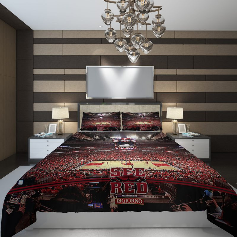 NBA chicago bulls state NBA Basketball Duvet Cover Set - Bedding Set