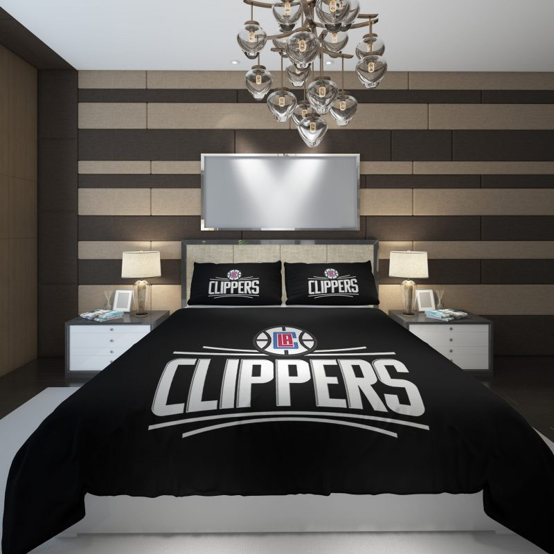 Los Angeles Clippers 55 NBA Basketball Duvet Cover Set - Bedding Set