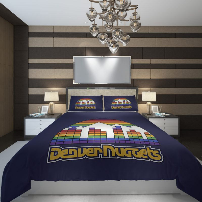 Denver Nuggets 1 NBA Basketball Duvet Cover Set - Bedding Set