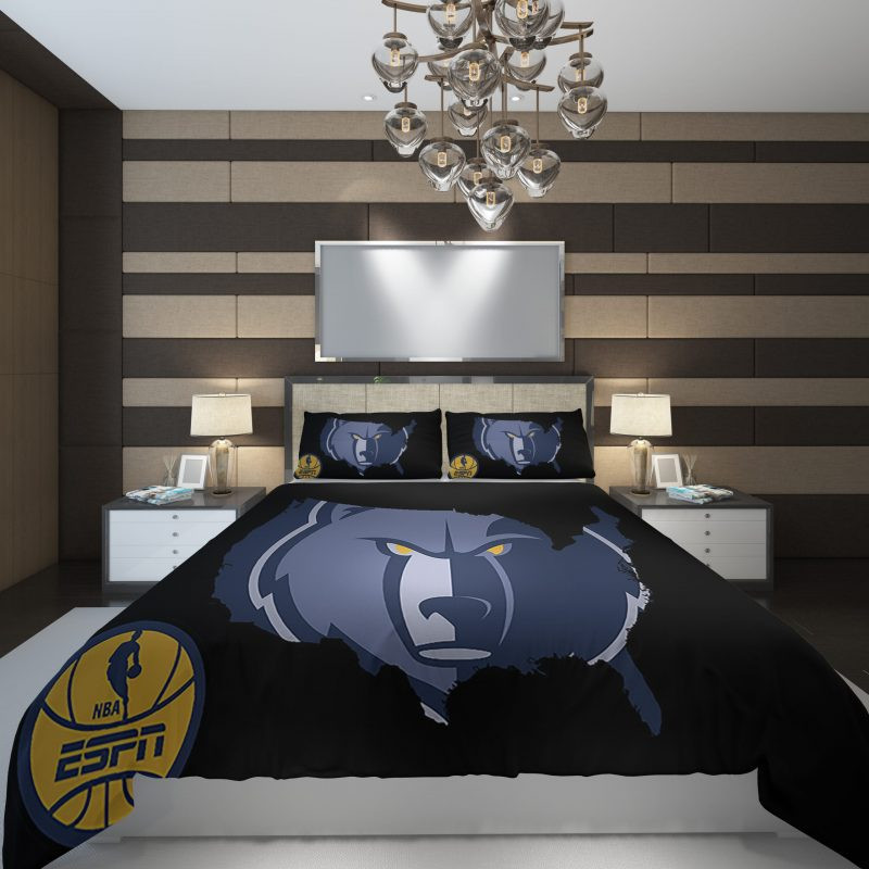 Memphis Grizzlies 88 NBA Basketball Duvet Cover Set - Bedding Set