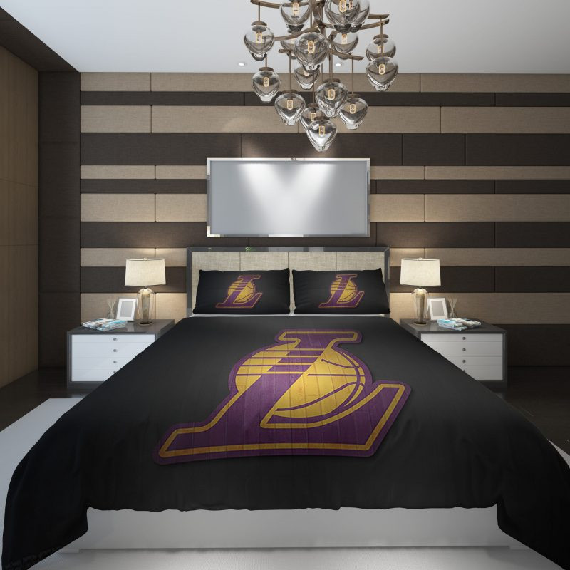 Los Angeles Lakers 5 NBA Basketball Duvet Cover Set - Bedding Set