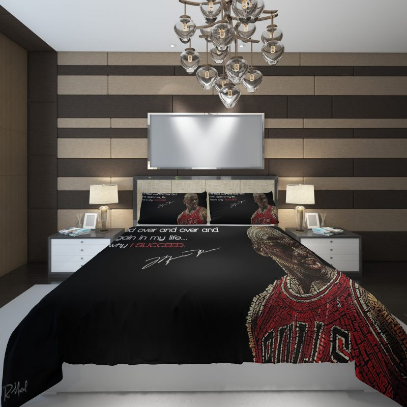 NBA chicago bulls 9 NBA Basketball Duvet Cover Set - Bedding Set