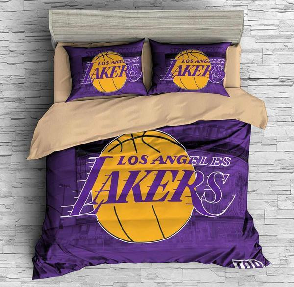 Los Angeles Lakers Duvet Cover Set - Bedding Set