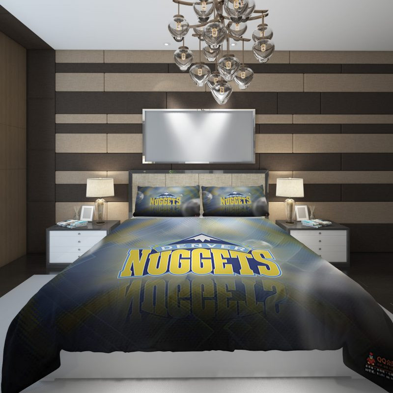 Denver Nuggets 2 NBA Basketball Duvet Cover Set - Bedding Set