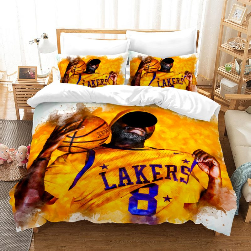 Basketball Lakers Duvet Cover Set - Bedding Set