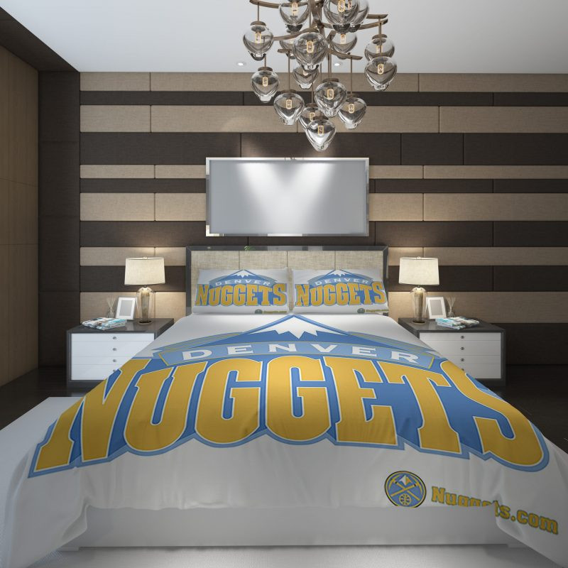 Denver Nuggets 7 NBA Basketball Duvet Cover Set - Bedding Set