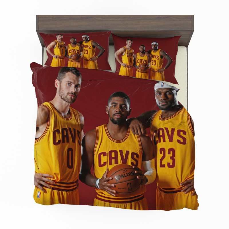 Cleveland Cavaliers Kyrie Irving Kevin Love Lebron James Duvet Cover Set - Bedding Set