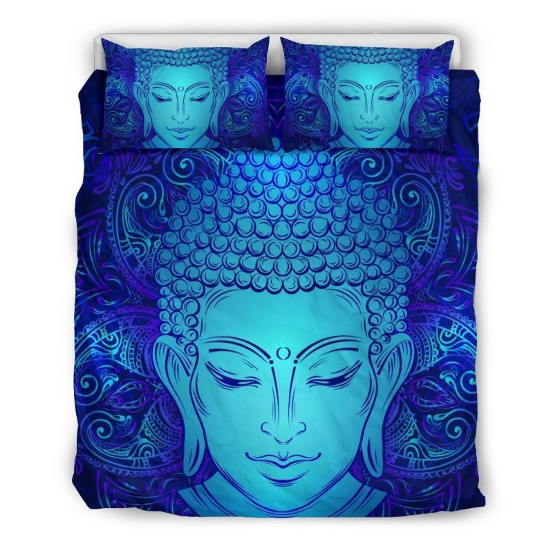 Blue Buddha Duvet Cover Set - Bedding Set