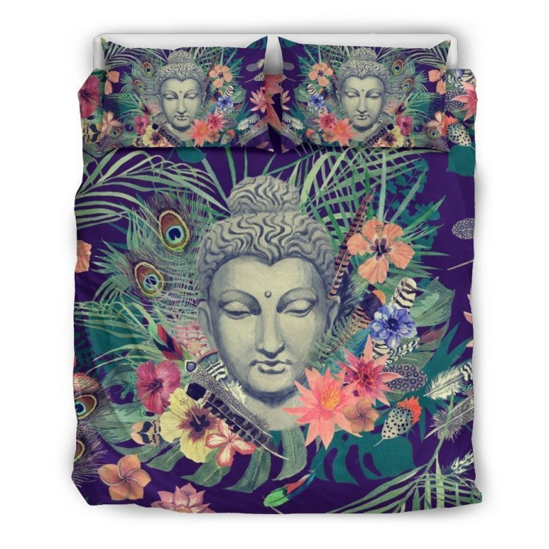 Tropical Buddha Duvet Cover Set - Bedding Set