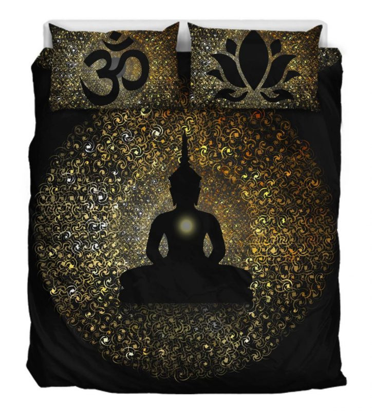 Glowing Buddha Duvet Cover Set - Bedding Set