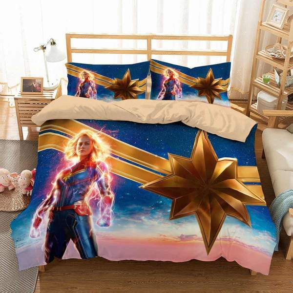 Captain Marvel 11 Duvet Cover Set - Bedding Set