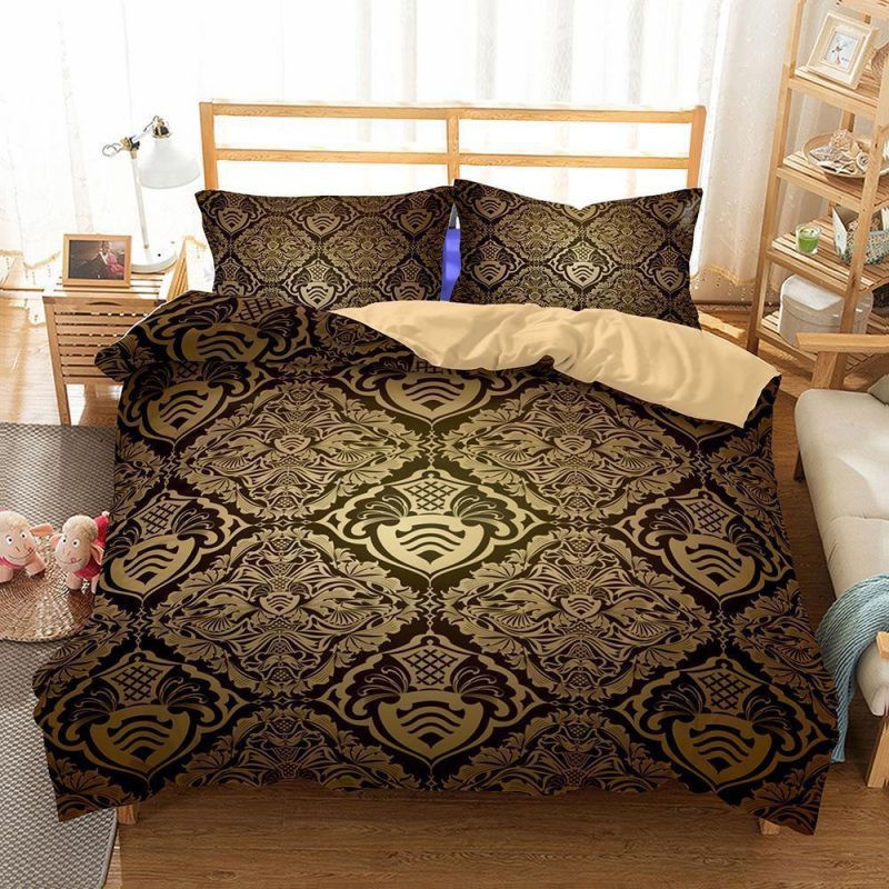 Brown Bohemian Duvet Cover Set - Bedding Set