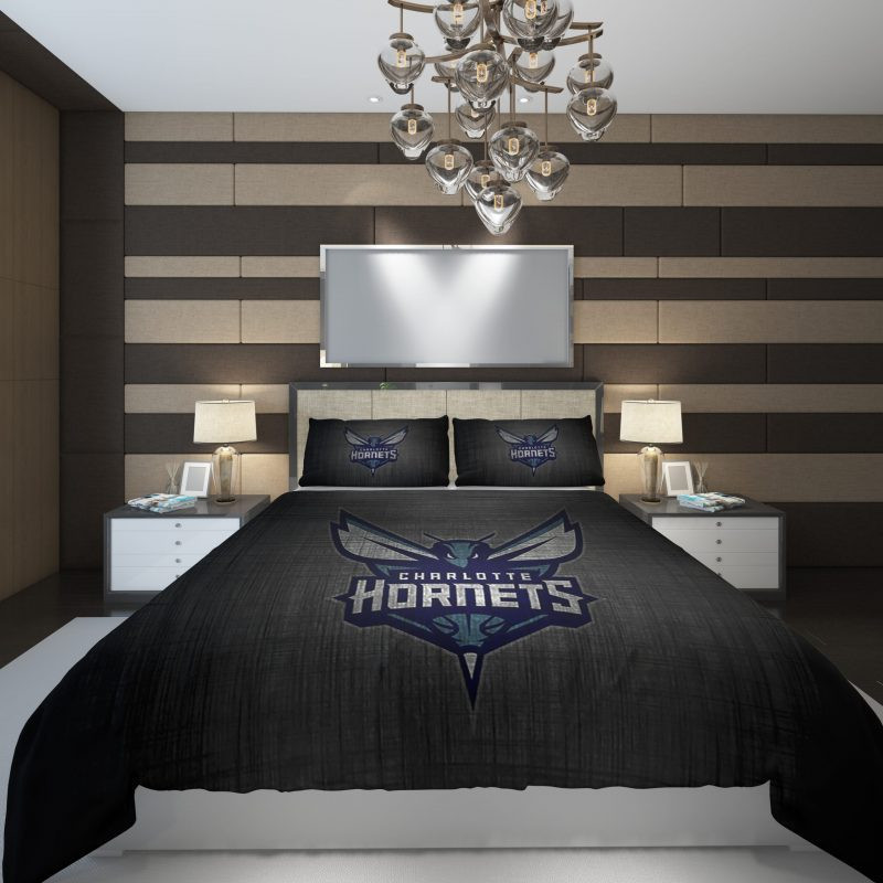 Charlotte Hornets 2 NBA Basketball Duvet Cover Set - Bedding Set