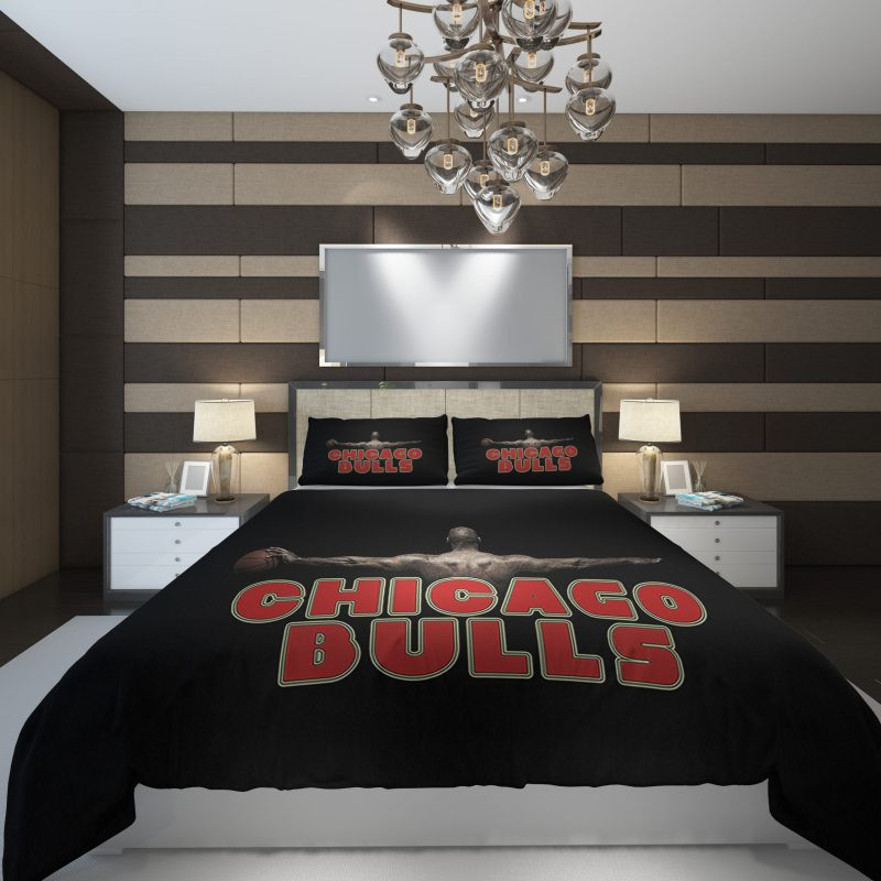 NBA chicago bulls 6 NBA Basketball Duvet Cover Set - Bedding Set