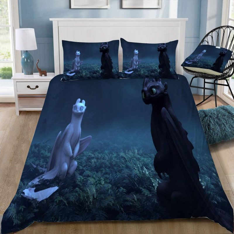 How To Train Your Dragon 3 The Hiden World 2 Duvet Cover Set - Bedding Set