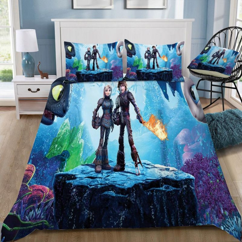 How To Train Your Dragon 3 The Hiden World 5 Duvet Cover Set - Bedding Set