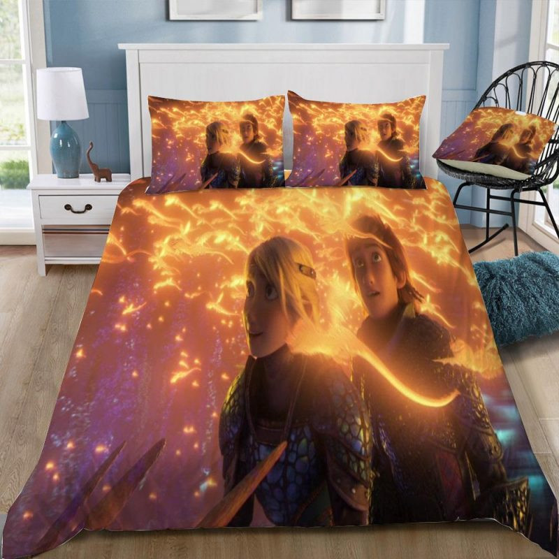 How To Train Your Dragon 3 The Hiden World 10 Duvet Cover Set - Bedding Set