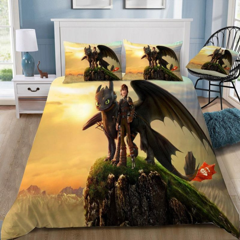 How To Train Your Dragon 3 The Hiden World 20 Duvet Cover Set - Bedding Set