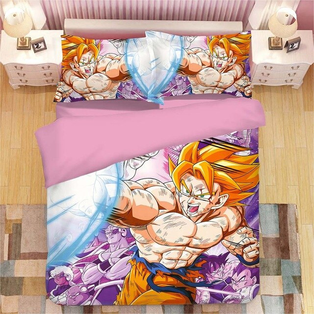Dragon Ball Son Goku Vegeta 12 Duvet Cover Set - Bedding Set
