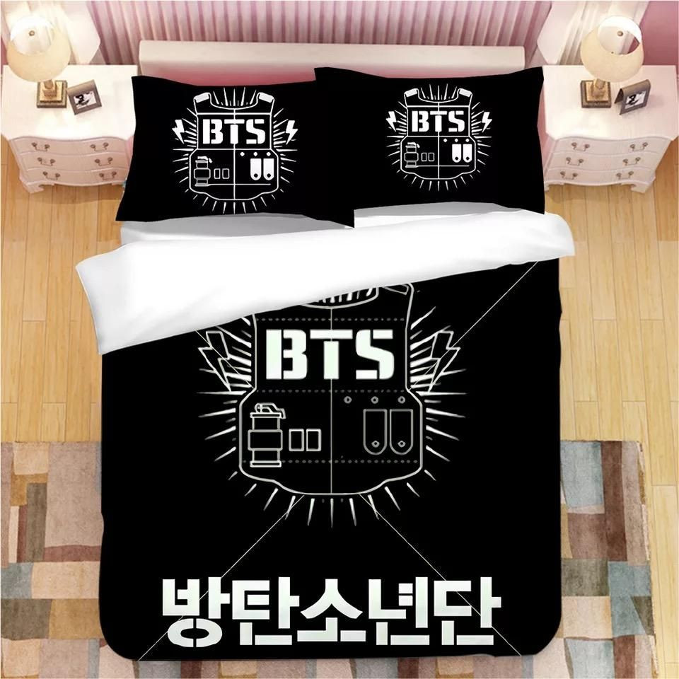 Kpop BTS Bangtan Boys Army 4 Duvet Cover Set - Bedding Set