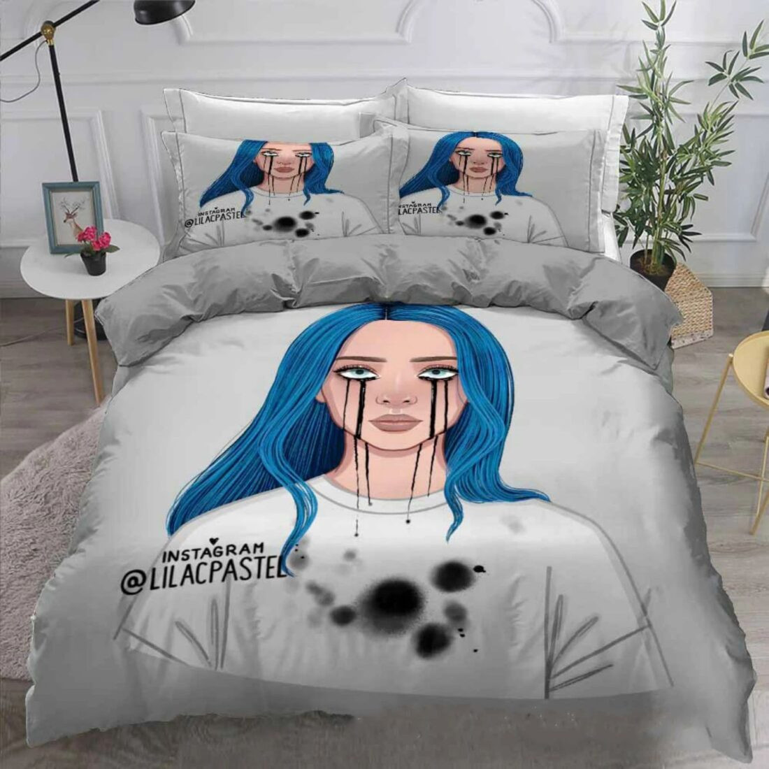 Billie Eilish 40 Duvet Cover Set - Bedding Set