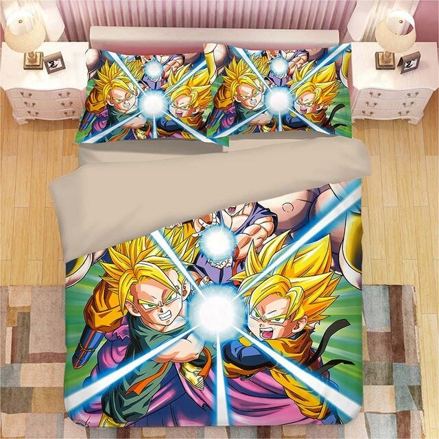 Dragon Ball Son Goku Vegeta 16 Duvet Cover Set - Bedding Set