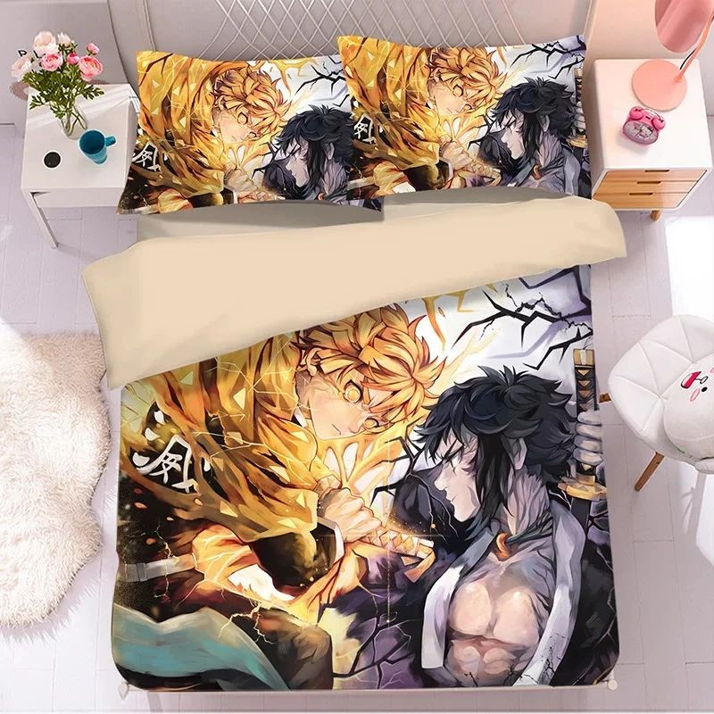 Demon Slayer Kimetsu No Yaiba 10 Duvet Cover Set - Bedding Set