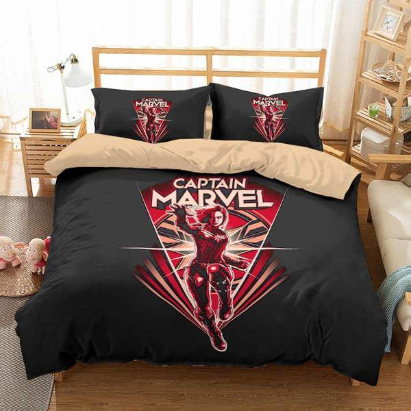Captain Marvel 02 Duvet Cover Set - Bedding Set