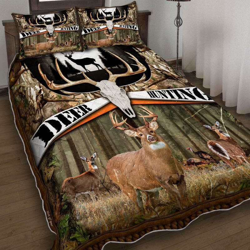 Deer Hunting In Forest cover Duvet Cover Set - Bedding Set