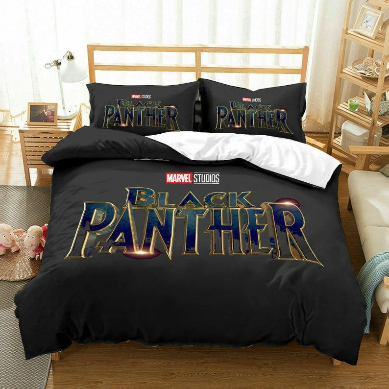 Black Panther 29 Duvet Cover Set - Bedding Set