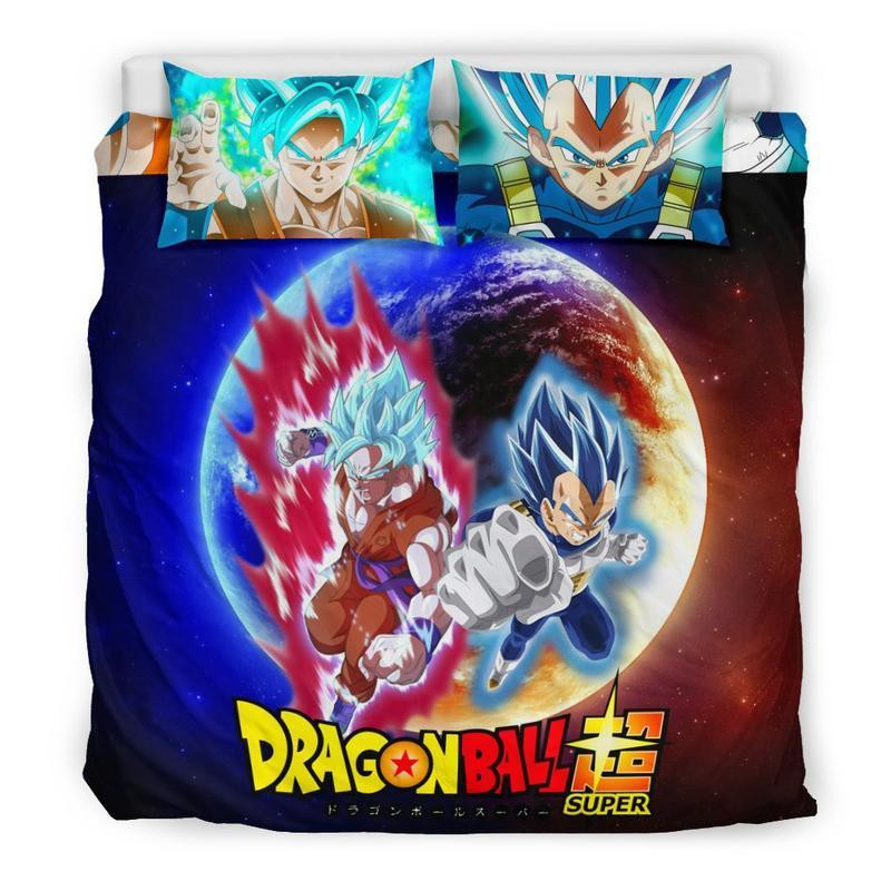 Dragon Ball Goku Vs Vegeta Duvet Cover Set - Bedding Set