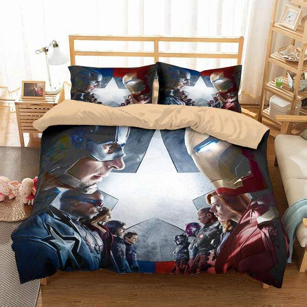 Captain America Civil War Duvet Cover Set - Bedding Set