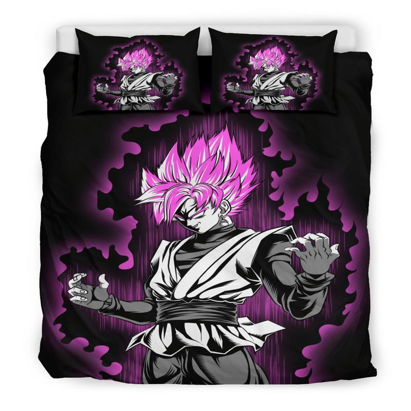 Goku Super Saiyan Rose Dragon Ball Duvet Cover Set - Bedding Set