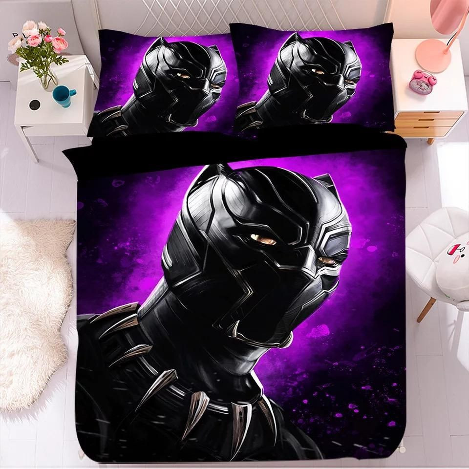 Black Panther TChalla Chadwick Boseman Duvet Cover Set - Bedding Set