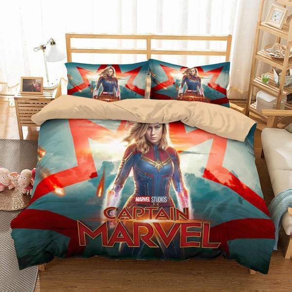 Captain Marvel 07 Duvet Cover Set - Bedding Set