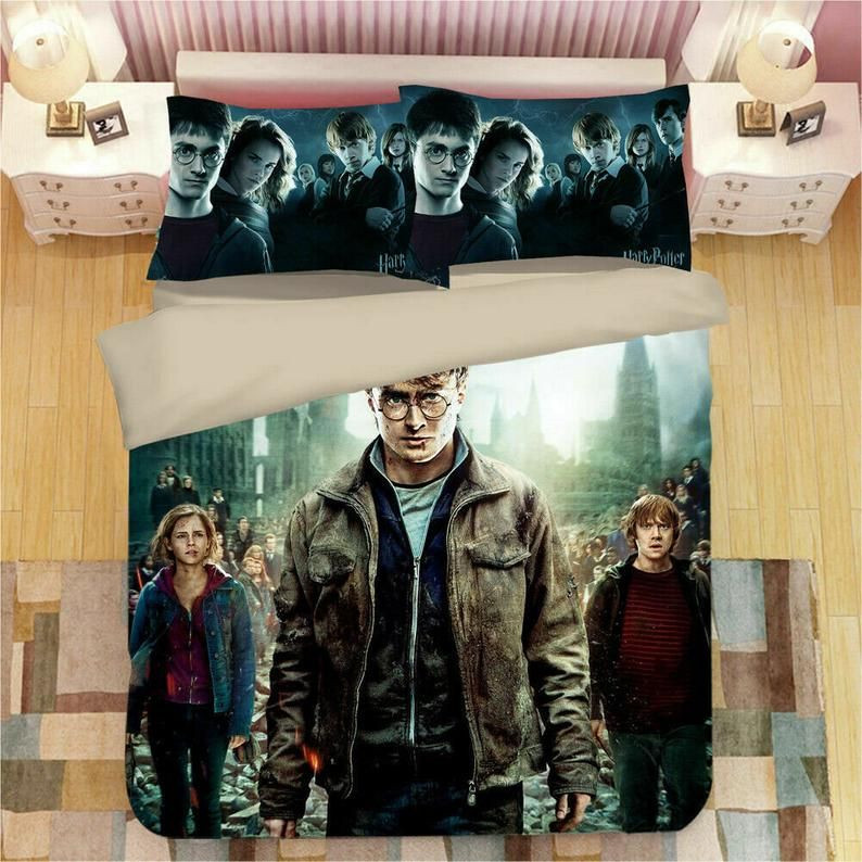 Harry Potter All Characters Fight 27 Duvet Cover Set - Bedding Set