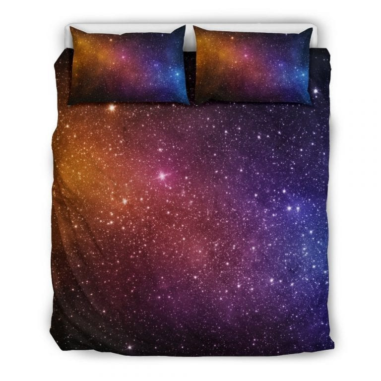 Colorful Stardust Galaxy Space Duvet Cover Set - Bedding Set