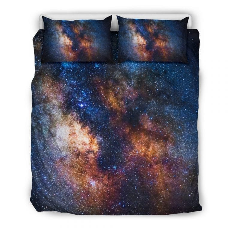 Milky Way Universe Galaxy Space Duvet Cover Set - Bedding Set