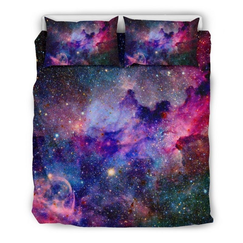 Colorful Nebula Galaxy Space Duvet Cover Set - Bedding Set